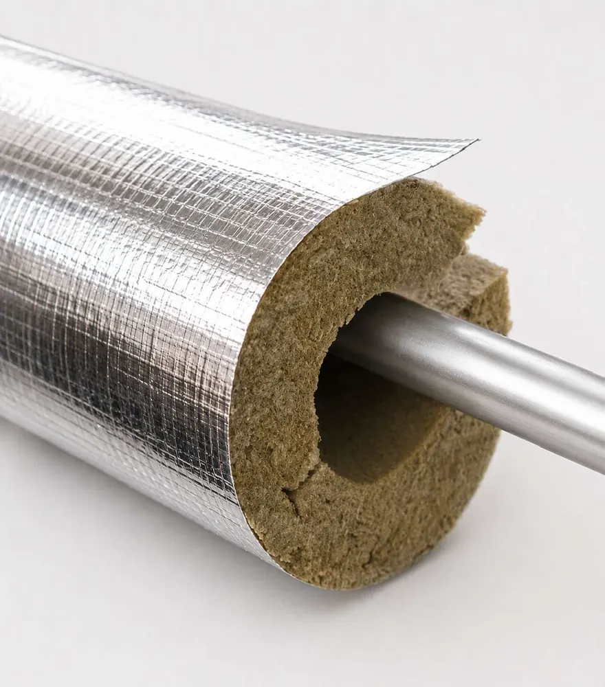 Cochilii din vată minerală caserate cu PVC – Cochiltech® PVC